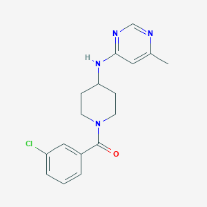 N-[1-(3-chlorobenzoyl)piperidin-4-yl]-6-methylpyrimidin-4-amine