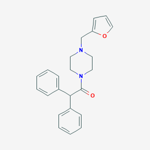 molecular formula C23H24N2O2 B258446 1-(Diphenylacetyl)-4-(2-furylmethyl)piperazine 