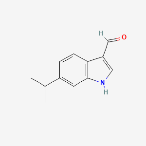molecular formula C12H13NO B2584473 6-Isopropylindole-3-carboxaldehyde CAS No. 870703-65-4
