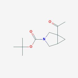 molecular formula C12H19NO3 B2584481 Tert-butyl 1-acetyl-3-azabicyclo[3.1.0]hexane-3-carboxylate CAS No. 2164962-36-9