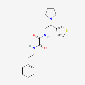 N1-(2-(cyclohex-1-en-1-yl)ethyl)-N2-(2-(pyrrolidin-1-yl)-2-(thiophen-3-yl)ethyl)oxalamide