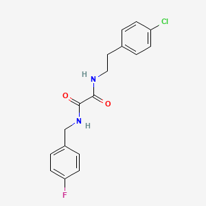 molecular formula C17H16ClFN2O2 B2584490 N1-(4-chlorophenethyl)-N2-(4-fluorobenzyl)oxalamide CAS No. 341004-94-2