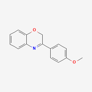 molecular formula C15H13NO2 B2584491 3-(4-methoxyphenyl)-2H-1,4-benzoxazine CAS No. 112030-48-5