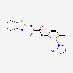 N1-(benzo[d]thiazol-2-yl)-N2-(4-methyl-3-(2-oxopyrrolidin-1-yl)phenyl)oxalamide