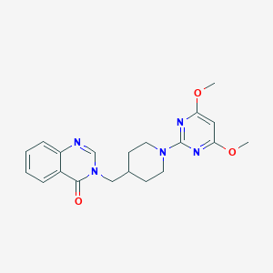 3-[[1-(4,6-Dimethoxypyrimidin-2-yl)piperidin-4-yl]methyl]quinazolin-4-one