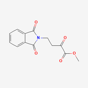 molecular formula C13H11NO5 B2584506 4-(1,3-Dioxo-1,3-dihydro-isoindol-2-YL)-2-oxo-butyric acid methyl ester CAS No. 62987-16-0