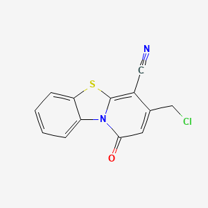 molecular formula C13H7ClN2OS B2584507 3-(Chloromethyl)-1-oxopyrido[2,1-b][1,3]benzothiazole-4-carbonitrile CAS No. 733762-45-3