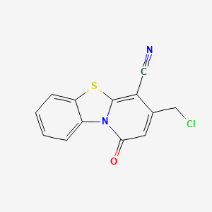 3-(Chloromethyl)-1-oxopyrido[2,1-b][1,3]benzothiazole-4-carbonitrile