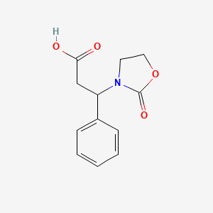3-(2-Oxo-1,3-oxazolidin-3-yl)-3-phenylpropanoic acid