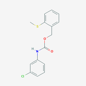 2-(methylsulfanyl)benzyl N-(3-chlorophenyl)carbamate