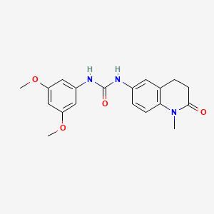 molecular formula C19H21N3O4 B2584518 1-(3,5-Dimethoxyphenyl)-3-(1-methyl-2-oxo-1,2,3,4-tetrahydroquinolin-6-yl)urea CAS No. 1171163-10-2