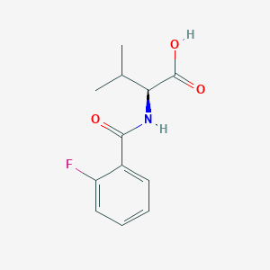molecular formula C12H14FNO3 B2584525 (2S)-2-[(2-fluorobenzoyl)amino]-3-methylbutanoic acid CAS No. 956373-63-0