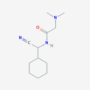molecular formula C12H21N3O B2584534 N-[氰基(环己基)甲基]-2-(二甲氨基)乙酰胺 CAS No. 1645358-09-3