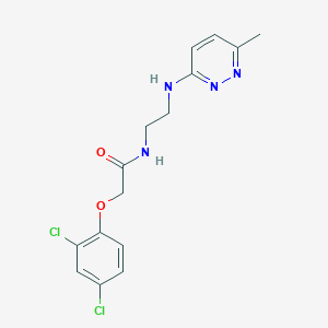 2-(2,4-dichlorophenoxy)-N-(2-((6-methylpyridazin-3-yl)amino)ethyl)acetamide