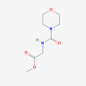 molecular formula C8H14N2O4 B2584549 Methyl 2-(morpholine-4-carboxamido)acetate CAS No. 349119-25-1