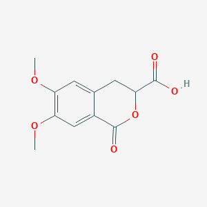 molecular formula C12H12O6 B2584558 6,7-Dimethoxy-1-oxoisochroman-3-carboxylic acid CAS No. 1312139-35-7