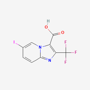 6-Iodo-2-(trifluoromethyl)imidazo[1,2-a]pyridine-3-carboxylic acid