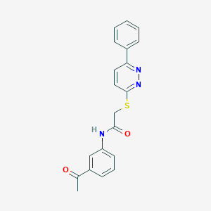 N-(3-acetylphenyl)-2-((6-phenylpyridazin-3-yl)thio)acetamide