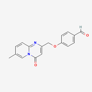4-[(7-Methyl-4-oxopyrido[1,2-a]pyrimidin-2-yl)methoxy]benzaldehyde