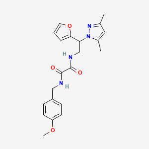 N1-(2-(3,5-dimethyl-1H-pyrazol-1-yl)-2-(furan-2-yl)ethyl)-N2-(4-methoxybenzyl)oxalamide