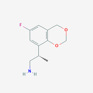 (2S)-2-(6-Fluoro-4H-1,3-benzodioxin-8-yl)propan-1-amine