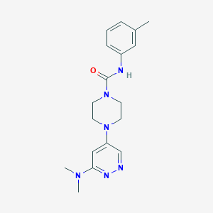 4-(6-(dimethylamino)pyridazin-4-yl)-N-(m-tolyl)piperazine-1-carboxamide