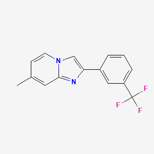 7-Methyl-2-[3-(trifluoromethyl)phenyl]imidazo[1,2-a]pyridine