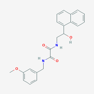 N1-(2-hydroxy-2-(naphthalen-1-yl)ethyl)-N2-(3-methoxybenzyl)oxalamide