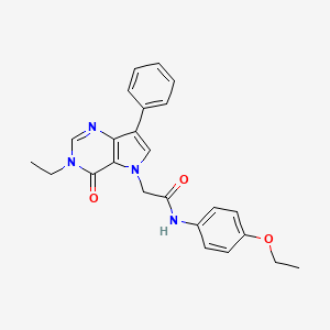 N-(4-ethoxyphenyl)-2-(3-ethyl-4-oxo-7-phenyl-3,4-dihydro-5H-pyrrolo[3,2-d]pyrimidin-5-yl)acetamide