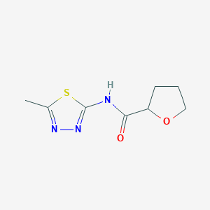 molecular formula C8H11N3O2S B258461 N-(5-methyl-1,3,4-thiadiazol-2-yl)tetrahydro-2-furancarboxamide 
