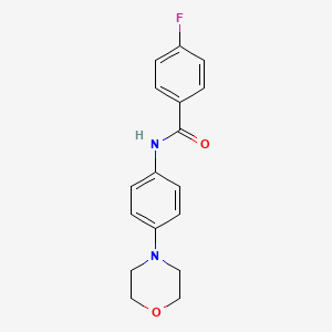 4-fluoro-N-(4-morpholinophenyl)benzenecarboxamide