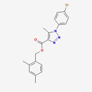 molecular formula C19H18BrN3O2 B2584620 2,4-dimethylbenzyl 1-(4-bromophenyl)-5-methyl-1H-1,2,3-triazole-4-carboxylate CAS No. 946213-56-5