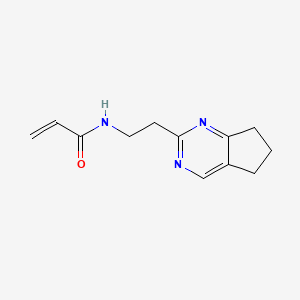 molecular formula C12H15N3O B2584622 N-[2-(6,7-Dihydro-5H-cyclopenta[d]pyrimidin-2-yl)ethyl]prop-2-enamide CAS No. 2411227-24-0