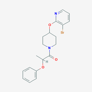 1-(4-((3-Bromopyridin-2-yl)oxy)piperidin-1-yl)-2-phenoxypropan-1-one