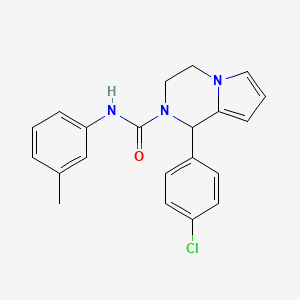 molecular formula C21H20ClN3O B2584625 1-(4-chlorophenyl)-N-(m-tolyl)-3,4-dihydropyrrolo[1,2-a]pyrazine-2(1H)-carboxamide CAS No. 899959-93-4