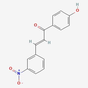 molecular formula C15H11NO4 B2584628 (2E)-1-(4-hydroxyphenyl)-3-(3-nitrophenyl)prop-2-en-1-one CAS No. 370590-02-6