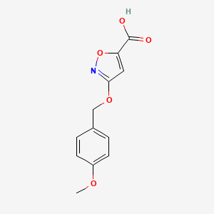 3-[(4-Methoxyphenyl)methoxy]-1,2-oxazole-5-carboxylic acid