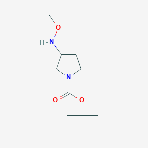 molecular formula C10H20N2O3 B2584630 Tert-butyl 3-(methoxyamino)pyrrolidine-1-carboxylate CAS No. 1547358-68-8