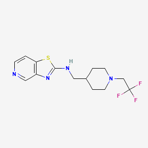N-[[1-(2,2,2-Trifluoroethyl)piperidin-4-yl]methyl]-[1,3]thiazolo[4,5-c]pyridin-2-amine