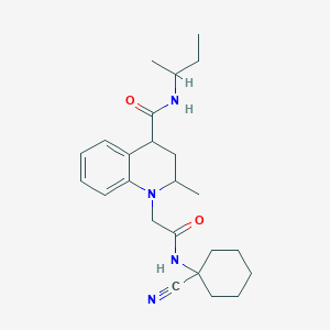 N-(butan-2-yl)-1-{[(1-cyanocyclohexyl)carbamoyl]methyl}-2-methyl-1,2,3,4-tetrahydroquinoline-4-carboxamide