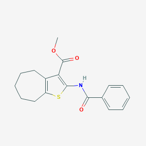 methyl 2-(benzoylamino)-5,6,7,8-tetrahydro-4H-cyclohepta[b]thiophene-3-carboxylate