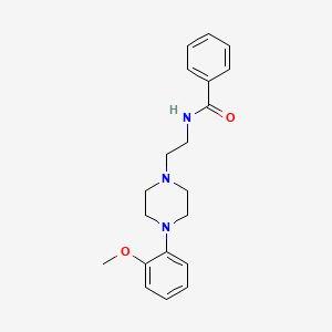 molecular formula C20H25N3O2 B2584653 N-{2-[4-(2-Methoxy-phenyl)-piperazin-1-yl]-ethyl}-benzamide CAS No. 91616-69-2