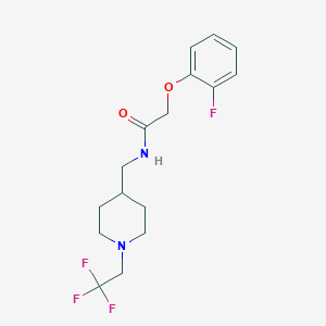 2-(2-Fluorophenoxy)-N-[[1-(2,2,2-trifluoroethyl)piperidin-4-yl]methyl]acetamide