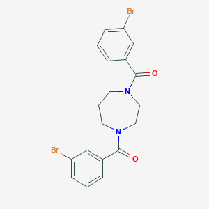 molecular formula C19H18Br2N2O2 B258466 1,4-Bis(3-bromobenzoyl)-1,4-diazepane 