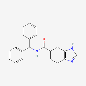 molecular formula C21H21N3O B2584665 N-benzhydryl-4,5,6,7-tetrahydro-1H-benzo[d]imidazole-5-carboxamide CAS No. 2034440-21-4