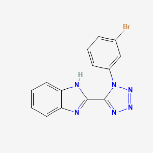 molecular formula C14H9BrN6 B2584667 2-(1-(3-bromophenyl)-1H-tetrazol-5-yl)-1H-benzo[d]imidazole CAS No. 1021208-00-3
