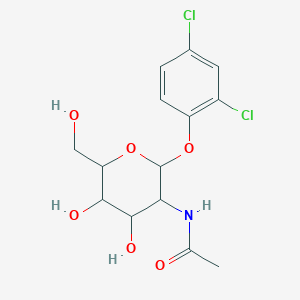 molecular formula C14H17Cl2NO6 B2584671 N-[2-(2,4-dichlorophenoxy)-4,5-dihydroxy-6-(hydroxymethyl)oxan-3-yl]acetamide CAS No. 1093406-71-3