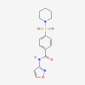 N-(isoxazol-3-yl)-4-(piperidin-1-ylsulfonyl)benzamide