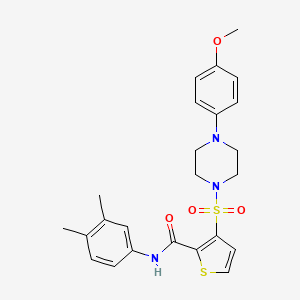N-(3,4-dimethylphenyl)-3-{[4-(4-methoxyphenyl)piperazin-1-yl]sulfonyl}thiophene-2-carboxamide