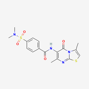 N-(3,7-dimethyl-5-oxo-5H-thiazolo[3,2-a]pyrimidin-6-yl)-4-(N,N-dimethylsulfamoyl)benzamide